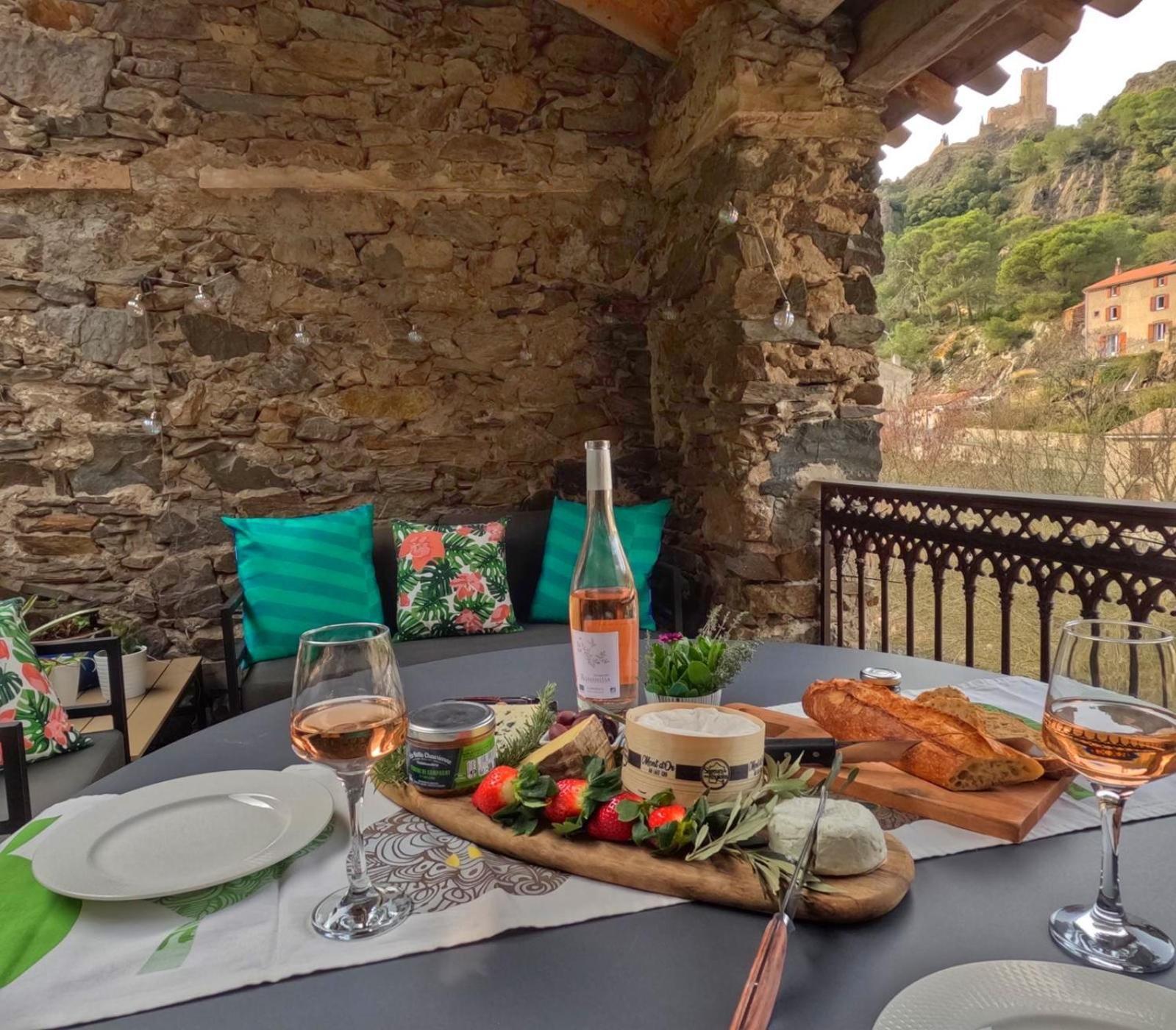 4 Star Cabaret Lastours 4 Chateaux Amazing Cathar Landmark Private Luxury 4 Star Air Conditioned Terrasse With Views Luaran gambar